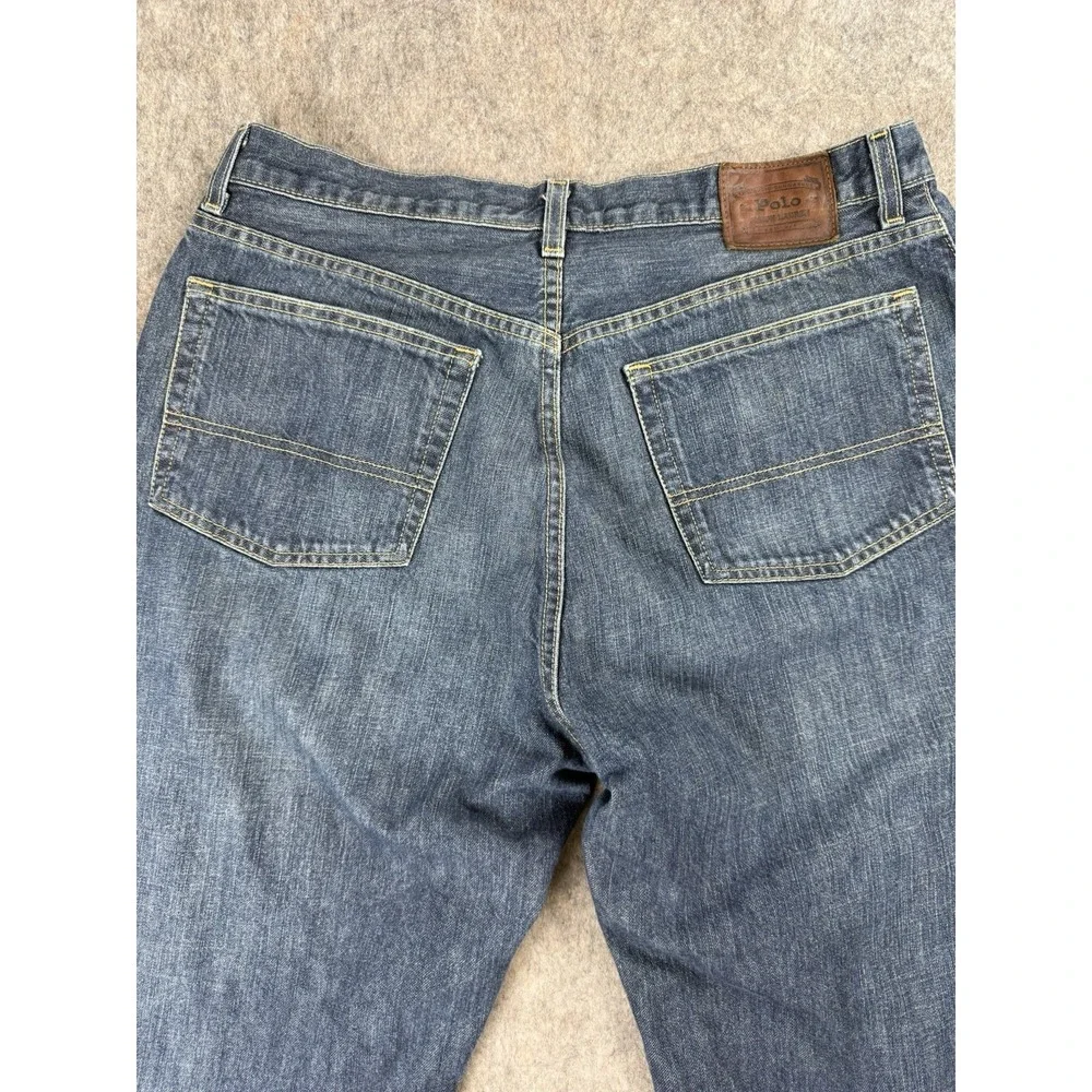 Polo Ralph Lauren Classic Jeans Mens 32x32‎ Blue Dark Wash Straight Leg